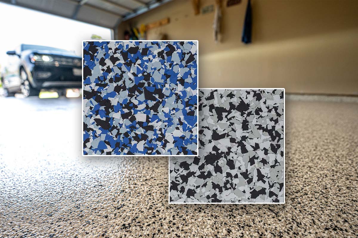 Casa Garage | Special Packages | Full Broadcast Polymer Flake Flooring